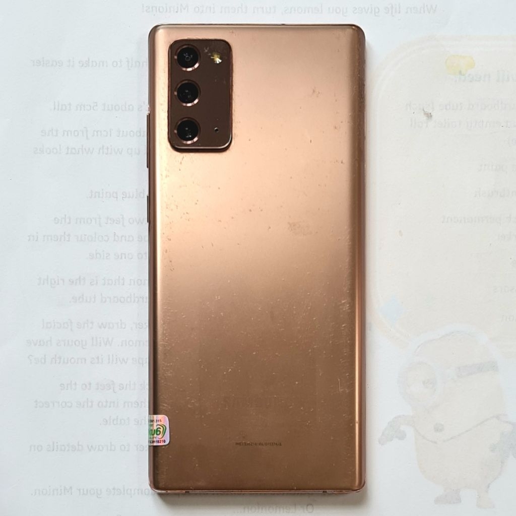 Samsung Note 20 8/256gb Sein note20 s20