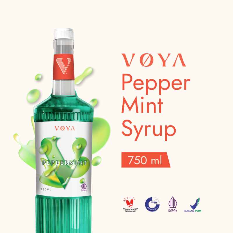 

VOYA Premium Peppermint Syrup 750 ML (Sirup Premium Rasa Peppermint)