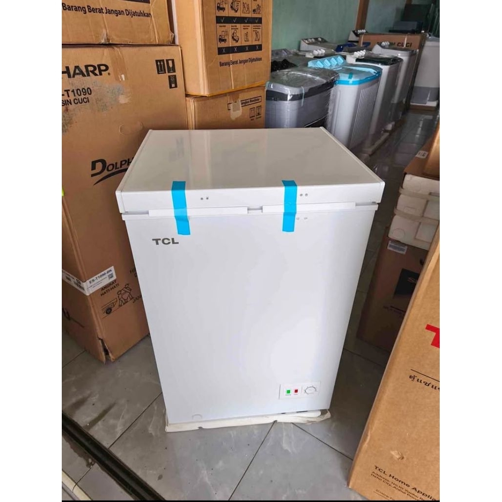 Chest Freezer TCL TCF-100ZID | Box pendingin kulkas TCF100ZID 100L 100 ZID liter