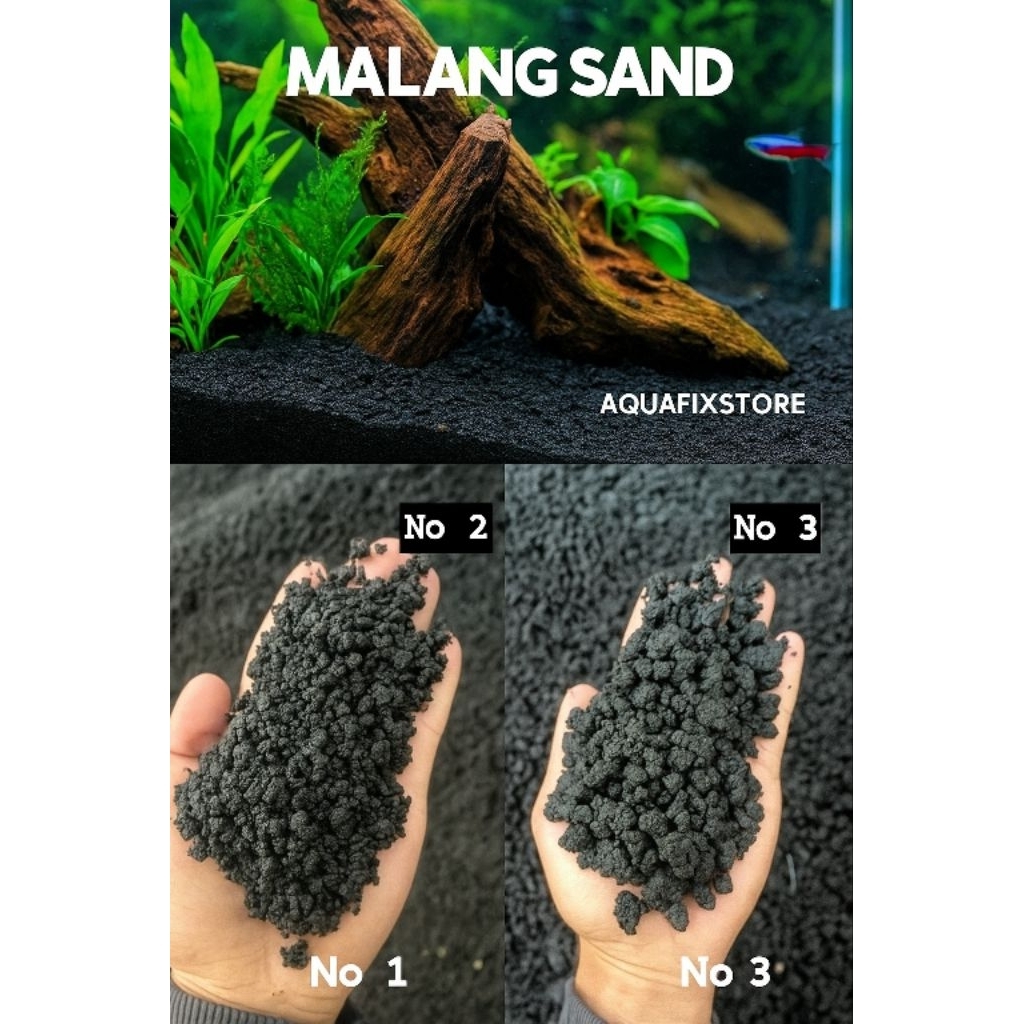 pasir malang / pasir malang media tanam aquarium aquascape 1 karung