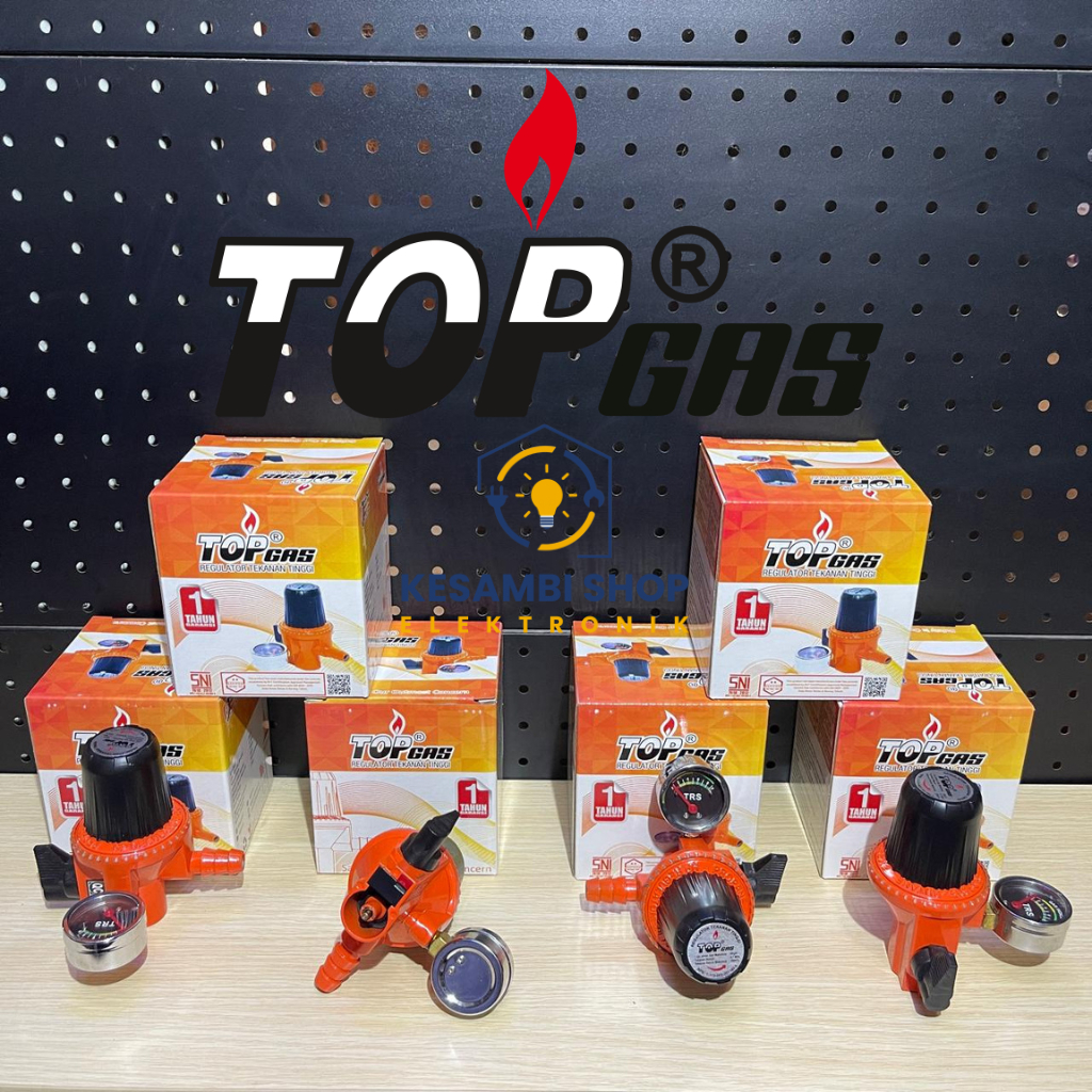 TOP GAS REGULATOR TEKANAN TINGGI +METER REGULATOR KOMPOR JOS TOP GAS HIGH PRESSURE