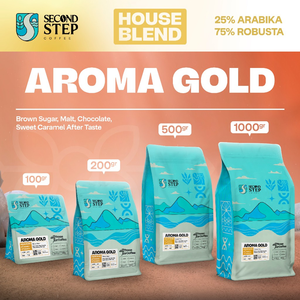 

Kopi Aroma Gold Espresso Blend Coffee Beans Roasted Bean Biji Bubuk