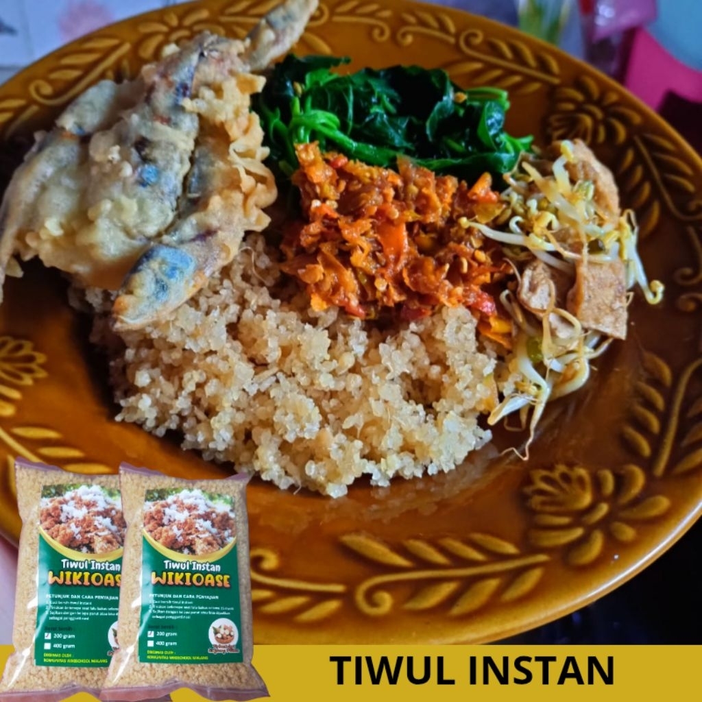 

Tiwul Tawar Original Pengganti Nasi / Thiwul Wikioase Kuning Coklat