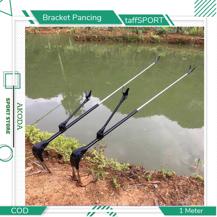 Jagrak Tegek Joran Pancing Multifungsi Stainless Steel Holder | TaffSPORT Bracket Joran Pancing Ikan