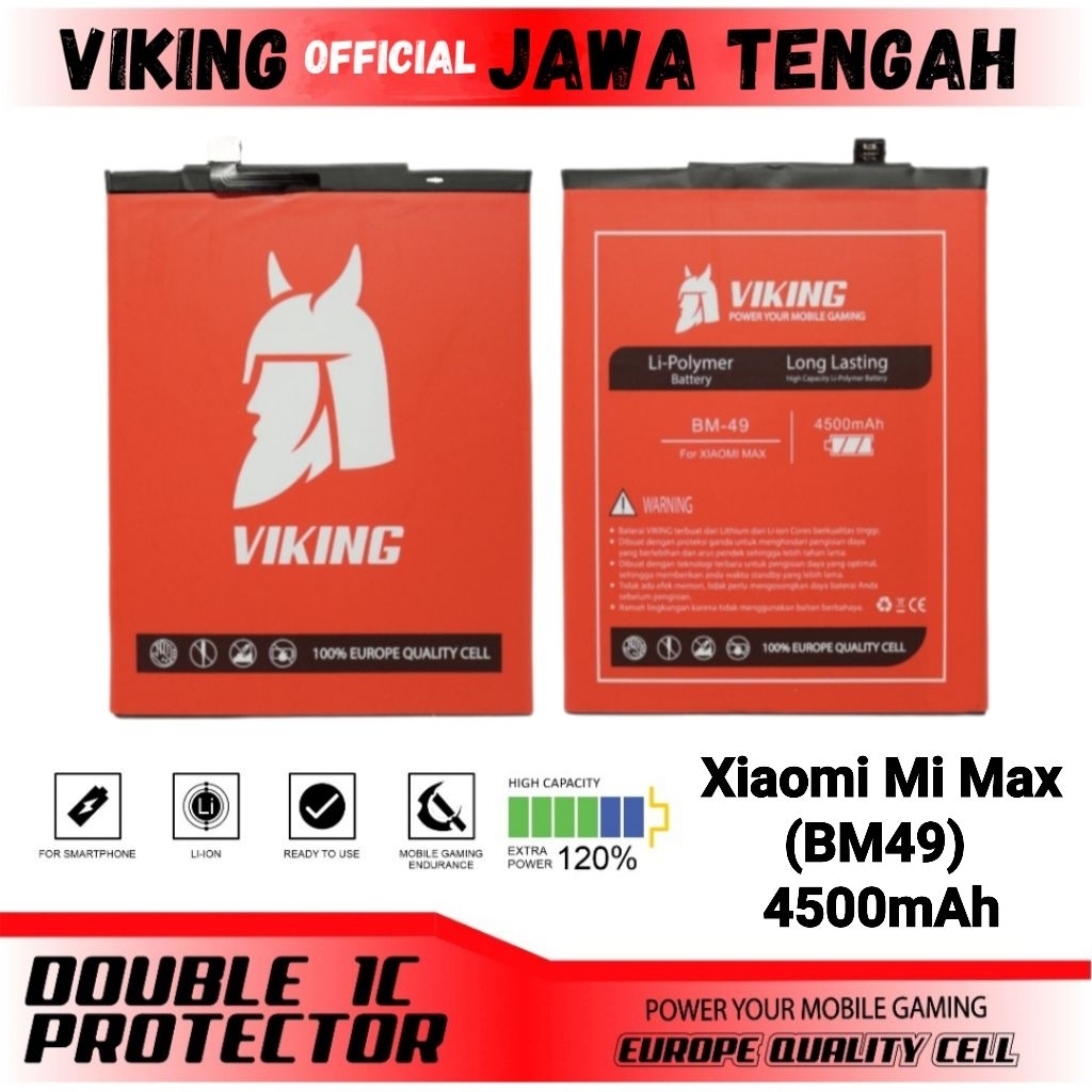 VIKING Baterai Xiaomi Mi Max (BM49) Double Power