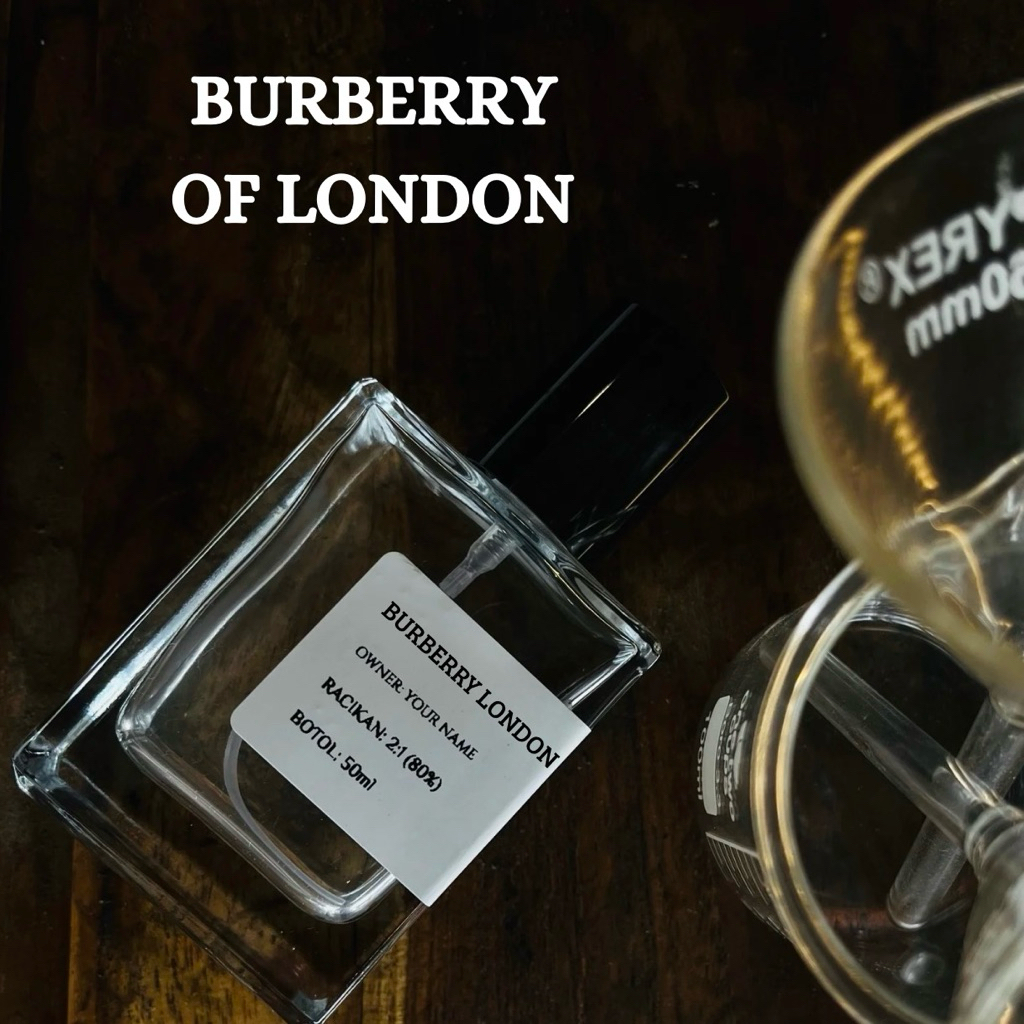 Burberry london-parfum pria/wanita taha lama-premium