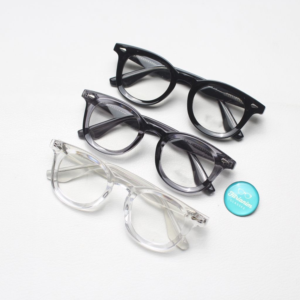 Kacamata Skena Minus Pria Wanita Model Vintage Tebal | Frame Bulat Classic Retro Unisex 580581