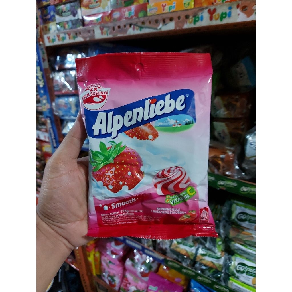 

PERMEN ALPENLIEBE CARAMEL / STROBERI