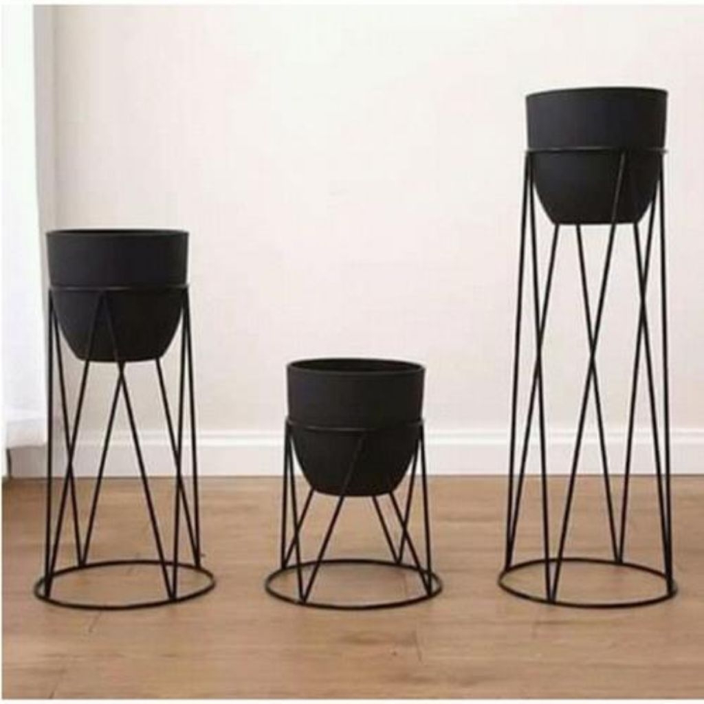 DIAMETER 20CM / POT STANDING BESI / RAK BUNGA BESI / INFORMA