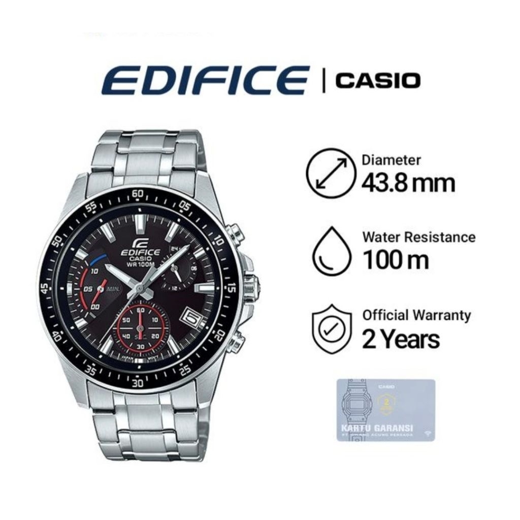 Casio Edifice EFV-540D-1A / EFV-540D-1AVUDF Jam Tangan Pria Original