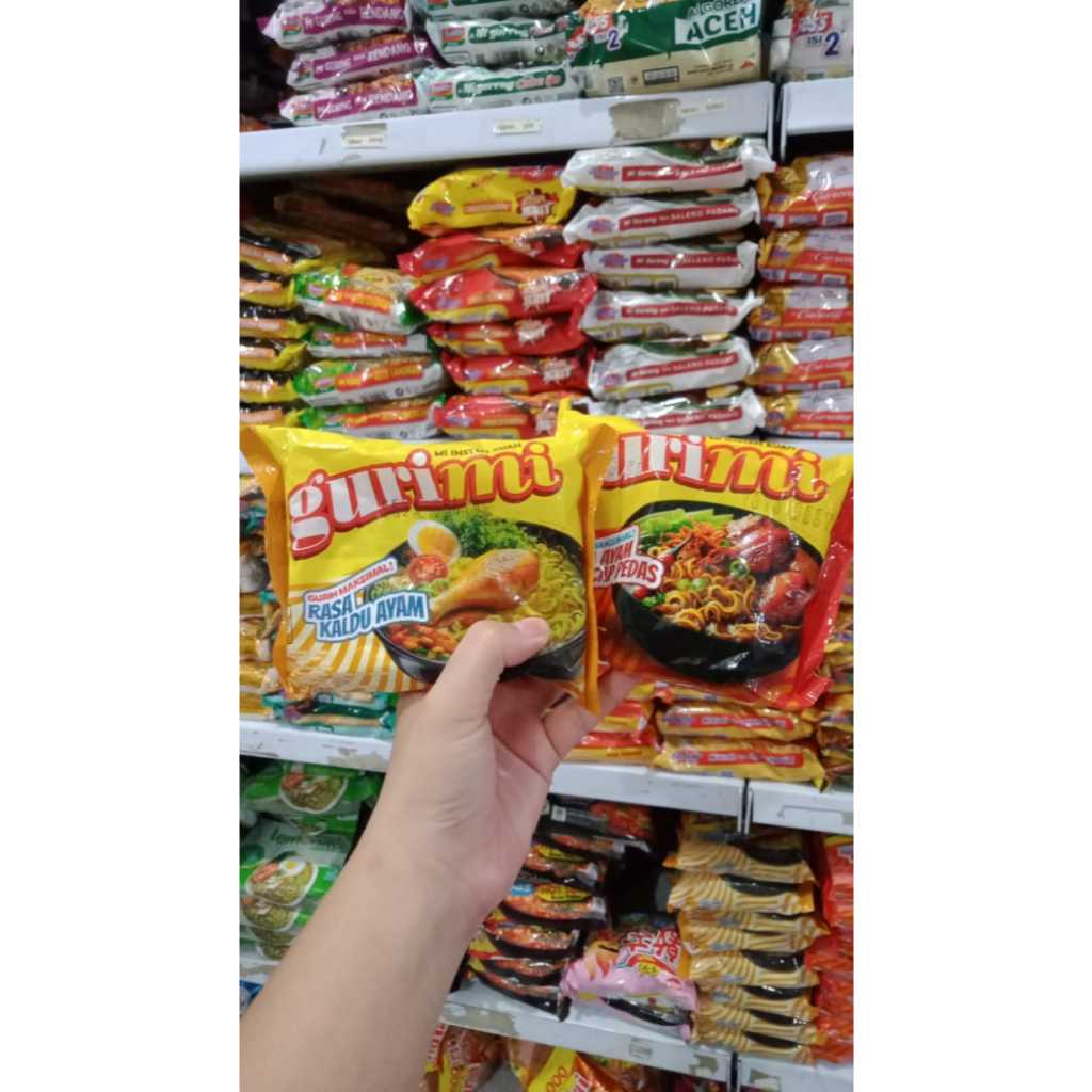 

Gurimi Mie Instan Ayam Kecap Pedas / Kaldu Ayam 60g Paket Isi 5pcs