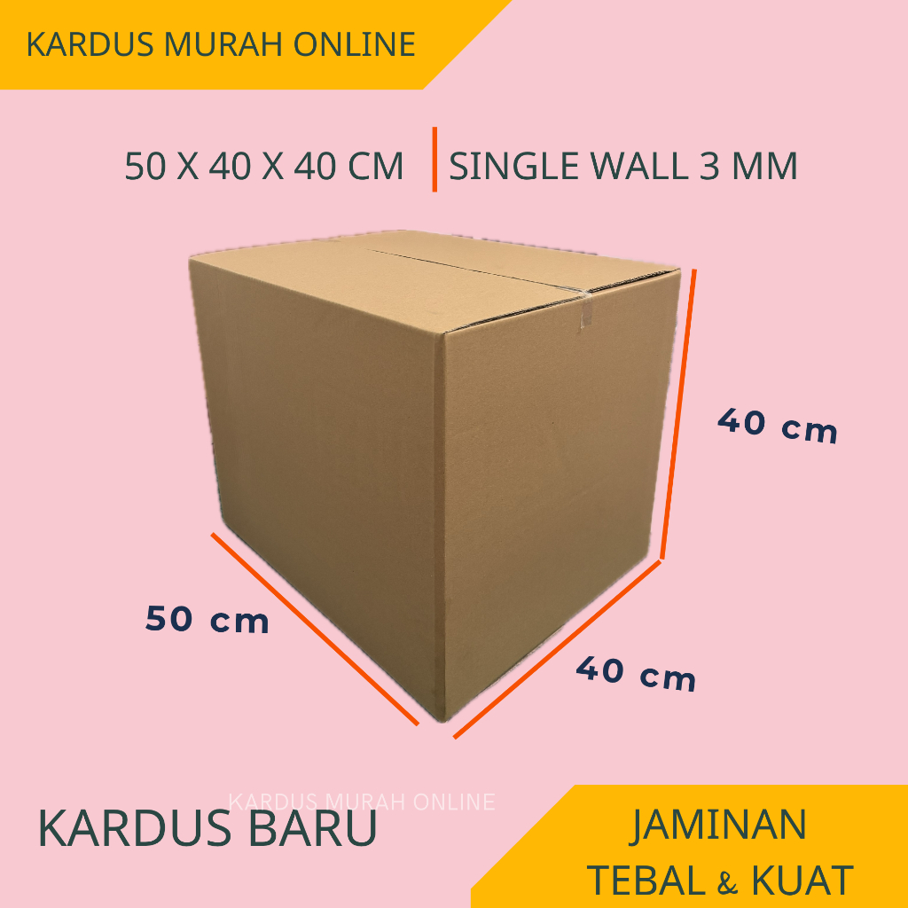 

BOX 50X40X40 CM MURAH KARDUS KARTON PACKAGING ONLINE