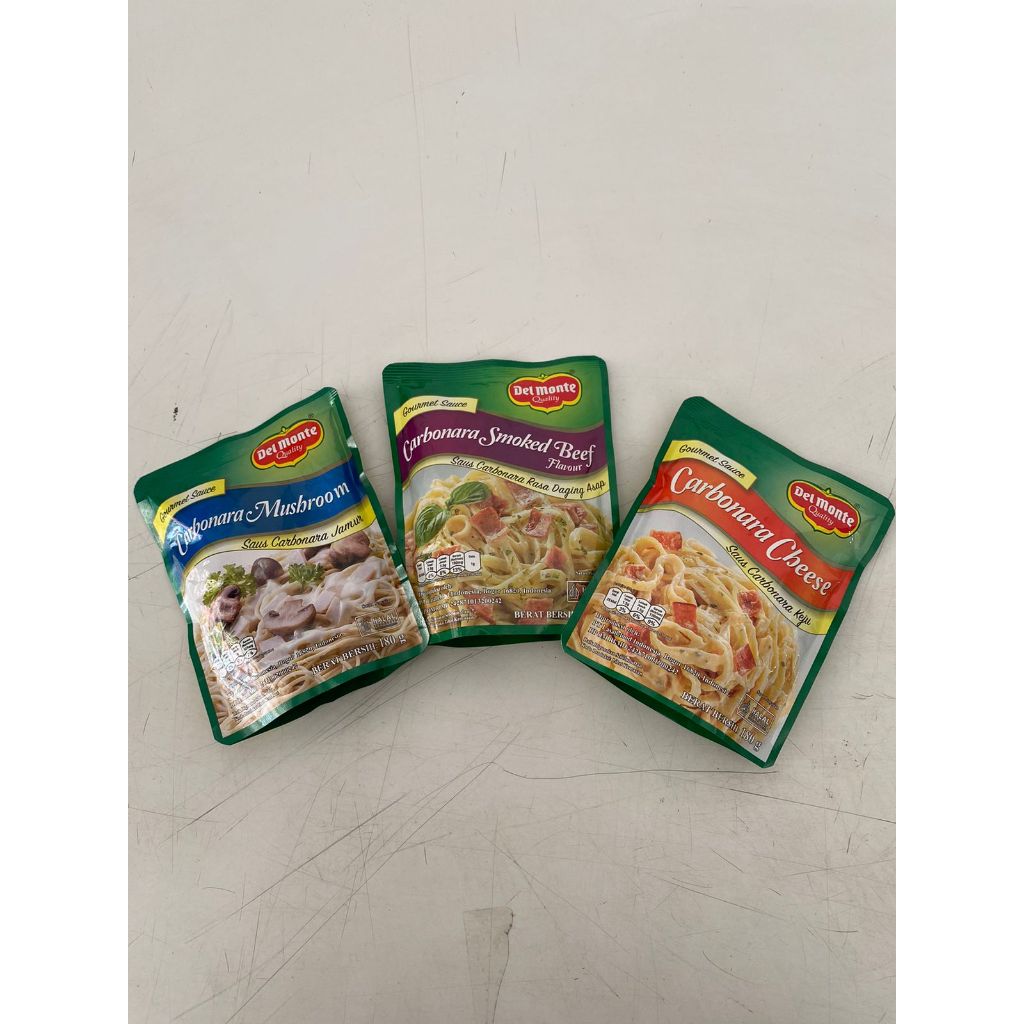 

Delmonte Saus Mushroom,Cheese,Smoked Beef 180gr