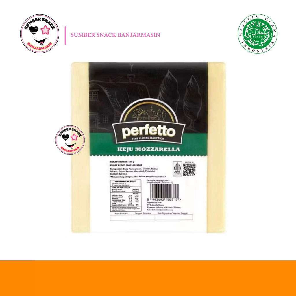 

Perfetto Keju Mozzarella Cheese (120g)