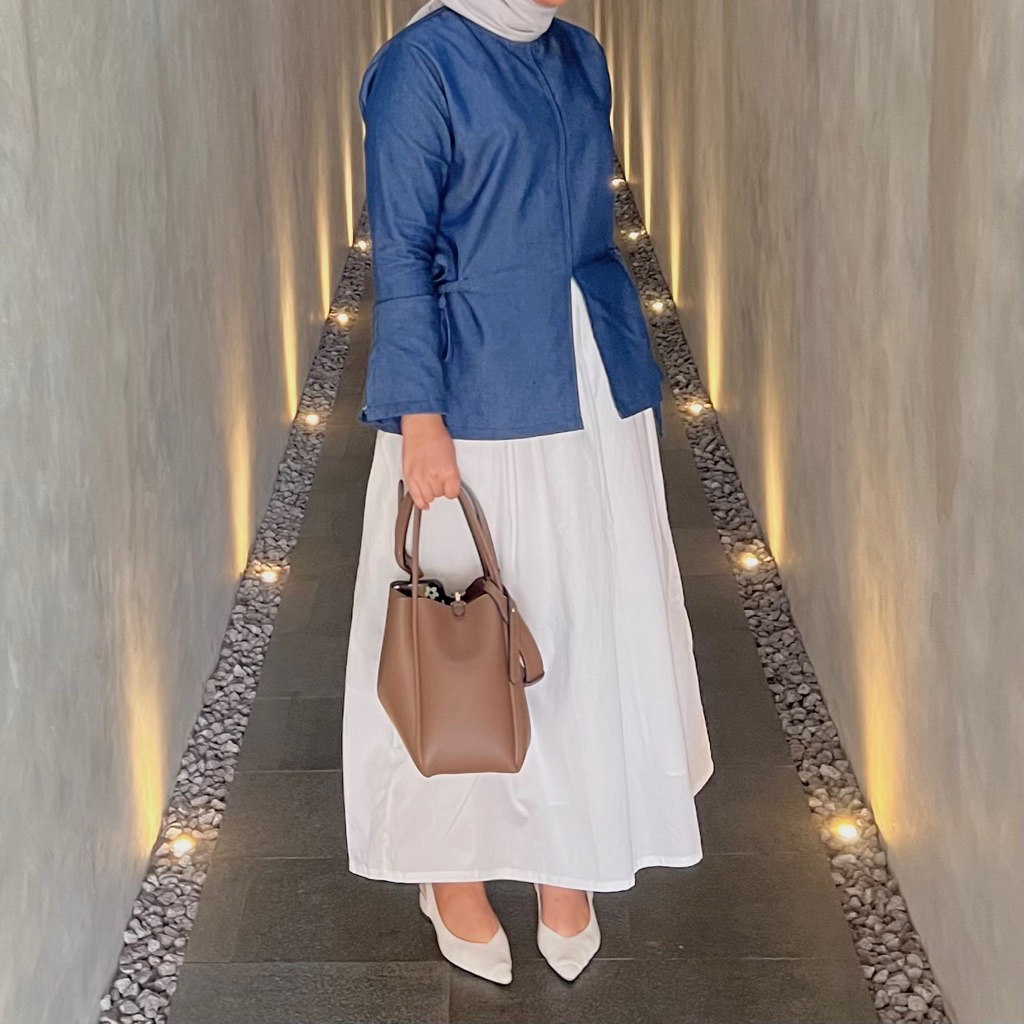 JOANA SKIRT - ROK A LINE POLOS BASIC ROK KATUN POPLIN