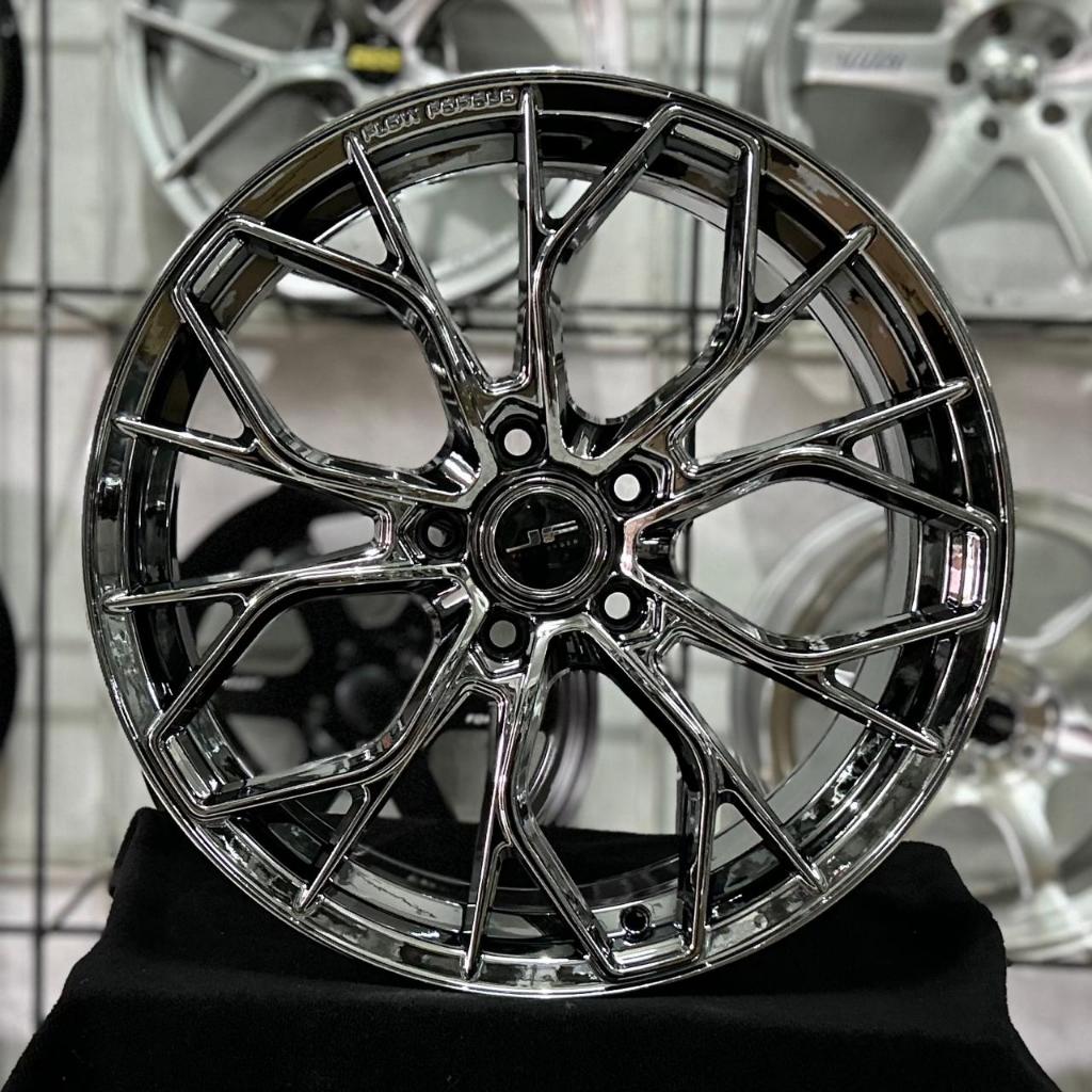 VELG JF LUXURY FLOW FORGED RING 18 LEBAR 8 PCD 5X114.3 ET 42 WARNA BLACK CHORME