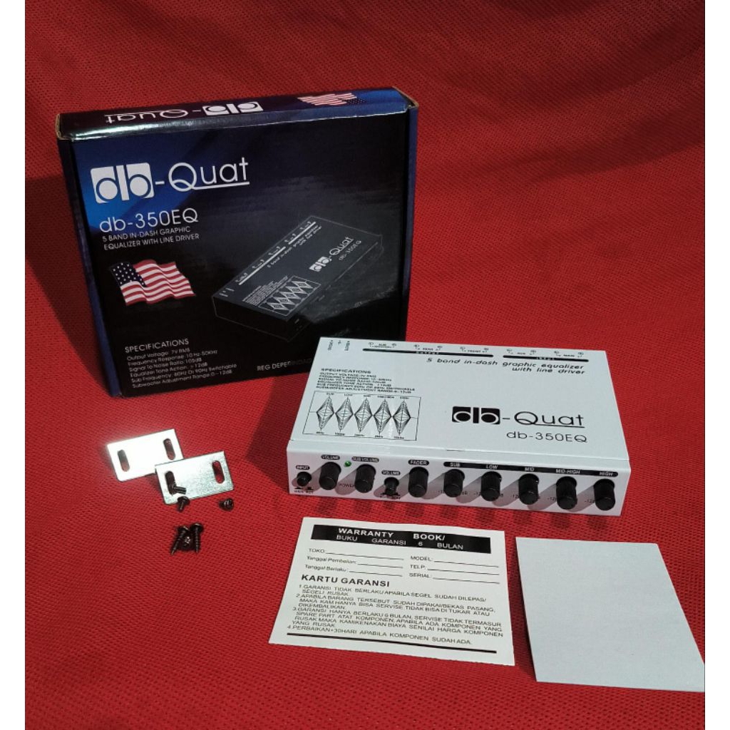 Parametrik FB Quart dB-350 EQ - DB quat 5 Band - Pream Parametrik DB Quart/car audio mobil