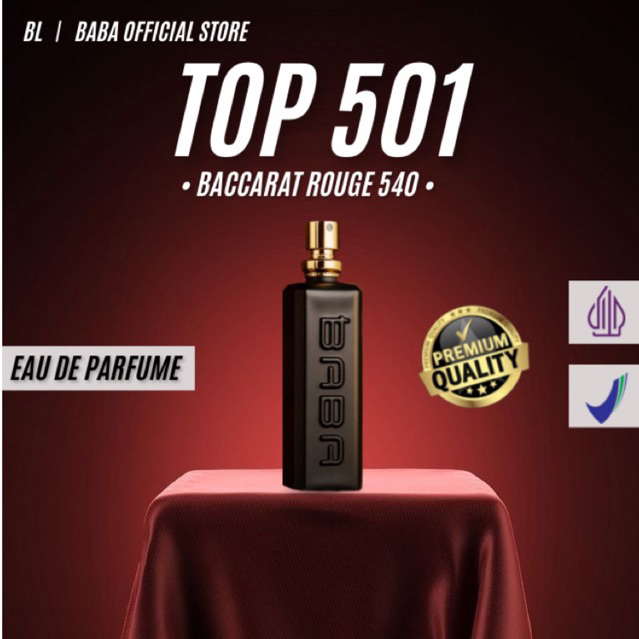 Baba parfum - ( Baccarat Rouge 540 )parfum murah tahan lama 30ml  (Eau De Parfum) - (STRONG ,COOL & 