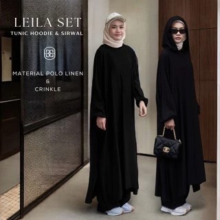 LEILA SET POLO LINEN/ LEILA SET TUNIK SIRWAL HOODIE/ TUNIK SIRWAL SPORTY