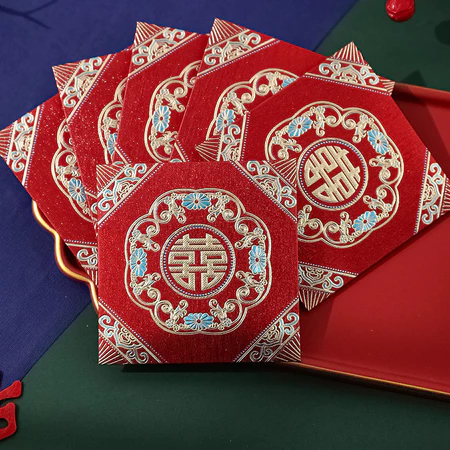 

amplop merah kotak mini shuang xi dompet wedding teapai sangjit isi 6 pcs ukuran 8.5 x 8.5 cm