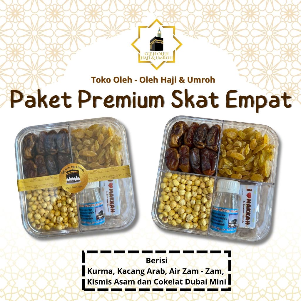

PAKET PREMIUM SKAT EMPAT 1 PCS PAKET PREMIUM LENGKAP PAKET HAMPERS PAKET MEWAH PAKET PREMIUM GIFT KURMA KACANGARAB KISMIS ASAM AIR ZAM ZAM COKLAT DUBAI PISTACHIO KUNAFA PAKET LENGKAP HEMAT OLEH OLEH HAJI DAN UMROH