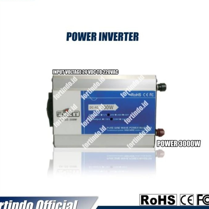Power Inverter GK-DZ-3000-24 DC To AC Volt 24 Ke 220 VAC 3000 W