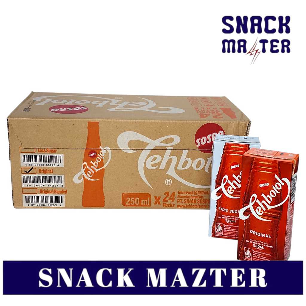 

Teh Botol Sosro Kotak KARTON - Netto 250 ml x 24 pcs