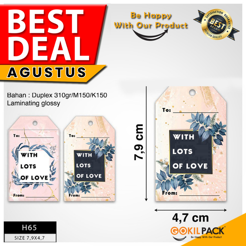

Hangtag|Hantag Murah|Hangtag Motif|Hangtag Baju|Label Baju|4.7x8|H65