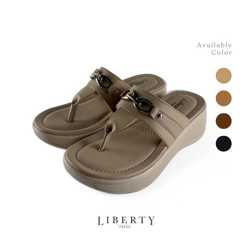 Liberty Sandal Wedges Wanita Zara 02 - Sandal Jepit Fashion Tinggi