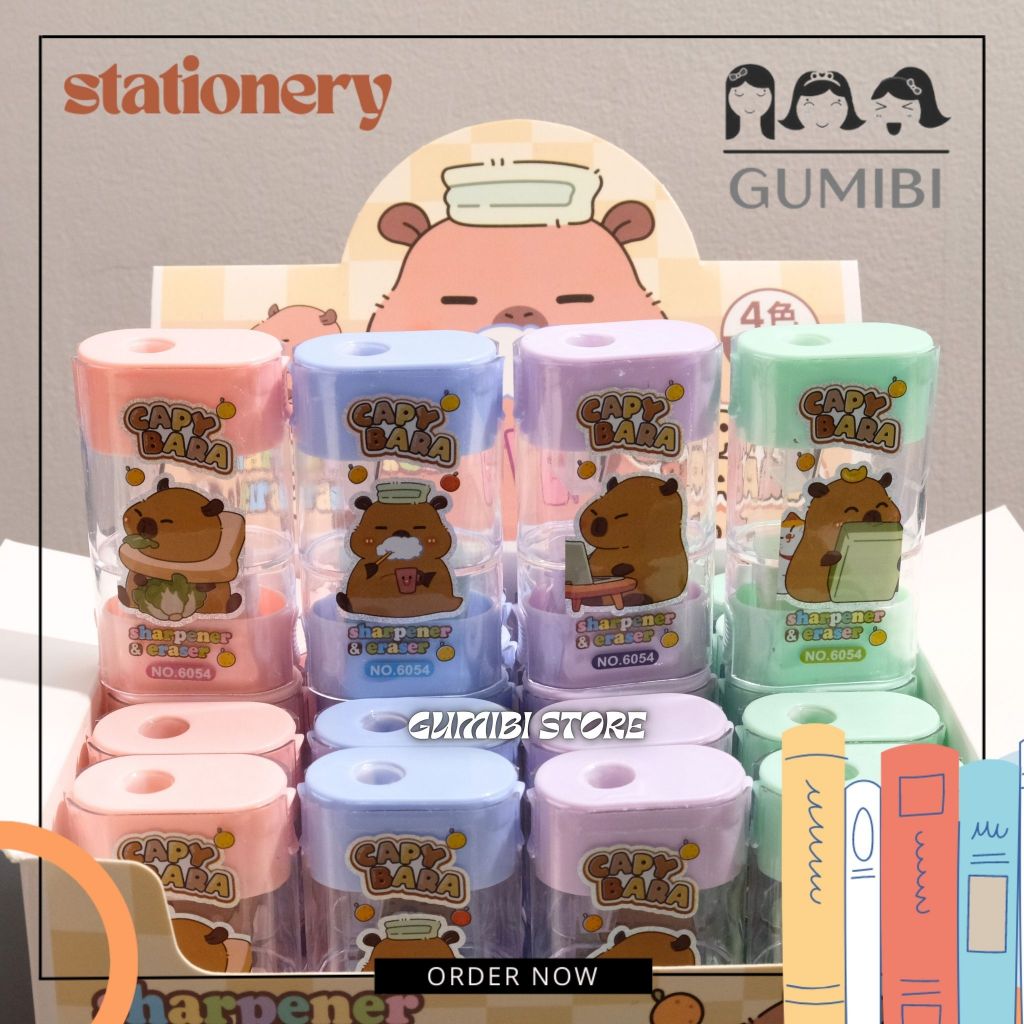 

RAUTAN 2 IN 1 CAPYBARA SERUTAN PENGHAPUS CAPYBARA RAUTAN DUA LUBANG FREE HAPUSAN ERASER MOTIF CAPYBARA LUCU TERMURAH