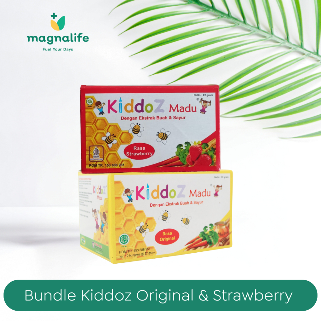 

[Magnalife] - Bundle 2 Box Kiddoz Madu Rasa Original & Strawberry