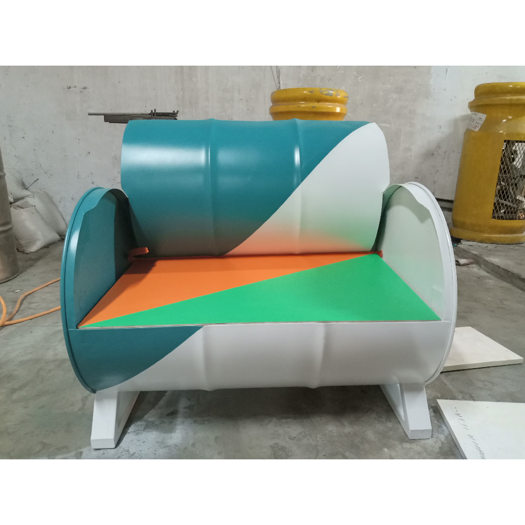 Sofa Cafe Drum Tong Custom 2 warna