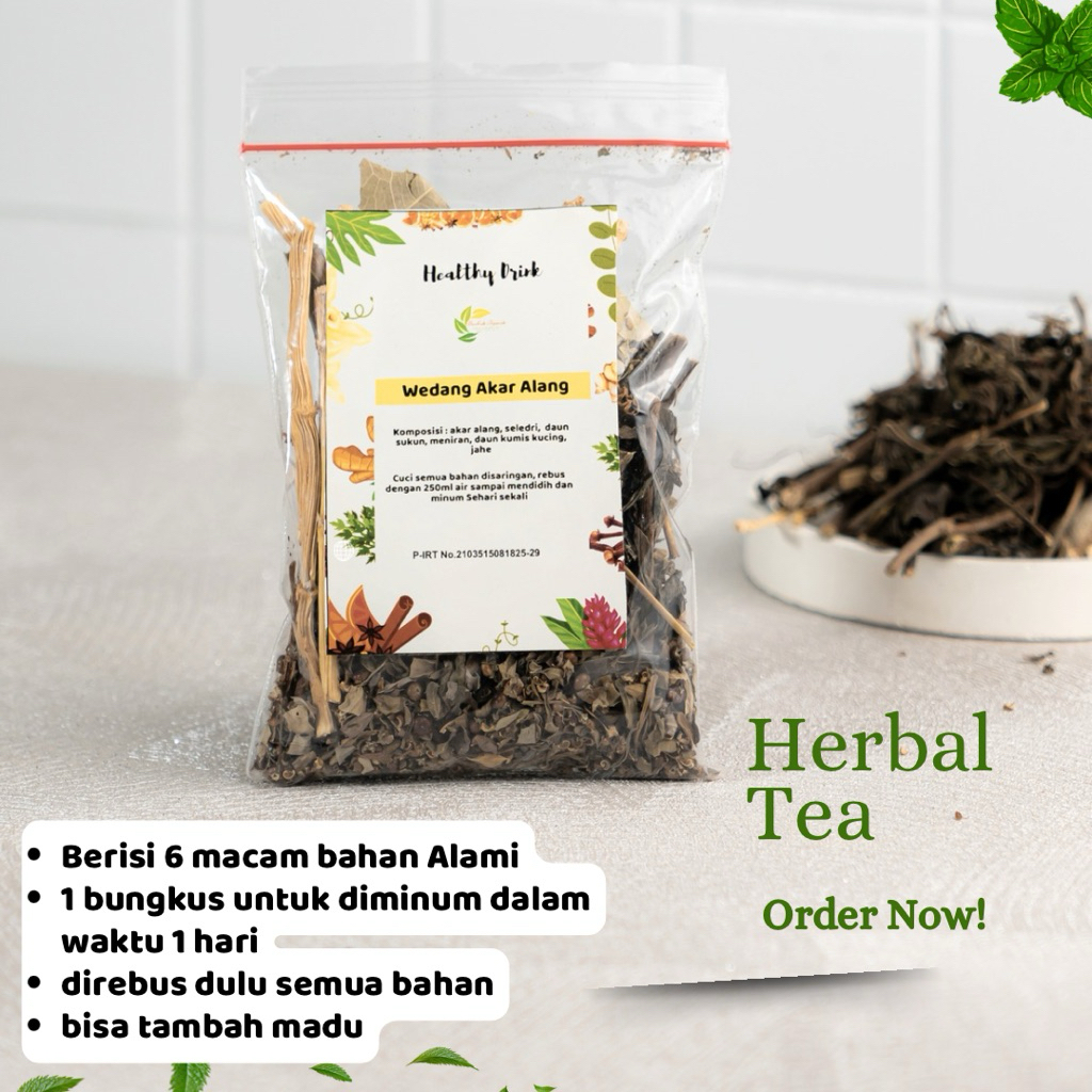 

Forcysn Paket Hemat Wedang Akar Alang Kumis Kucing Meniran Daun Sukun Jahe Atasi Masalah Ginjal