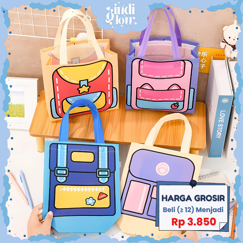 

IG Goodie Bag Tas Belanja Tote Bag Anti Air Tas Ulang Tahun Motif Hampers Bingkisan Souvenir ST26