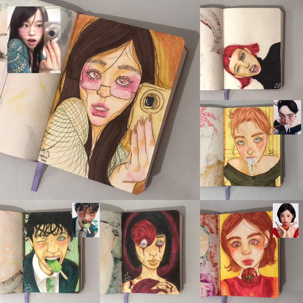 

Open Commission Art tradi, Potrait Berwarna uk a5