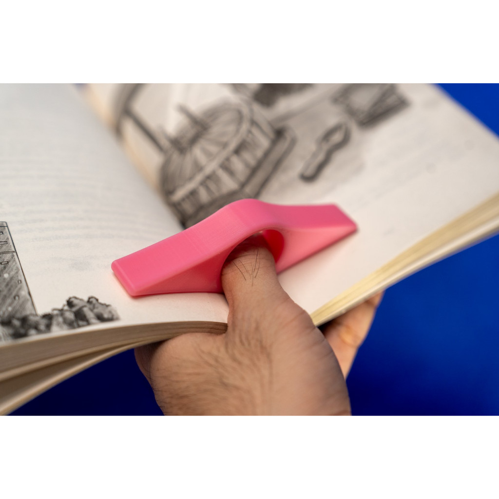 

Book Holder Page Holder Thumb Ring Alat Bantu Baca Buku Stand Holder Jari 3D Printed