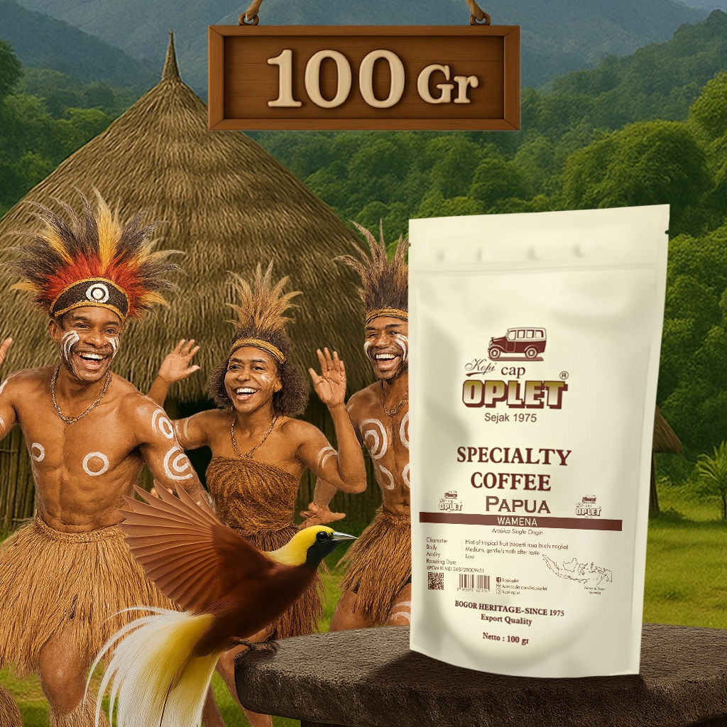 

KOPI OPLET SPECIALTY COFFEE - PAPUA WAMENA (ARABIKA) - 100 gram