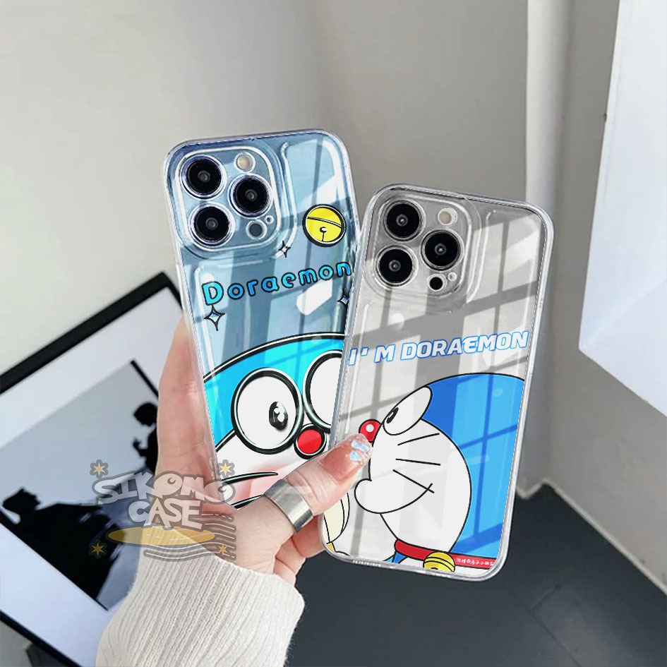 SOFTCASE BENING PREMIUM GLOSSY CLEAR CASE FOR REDMI 14C 13C 12C 10C 10A 9C 9A CASE MOTIF DORAEMON 1