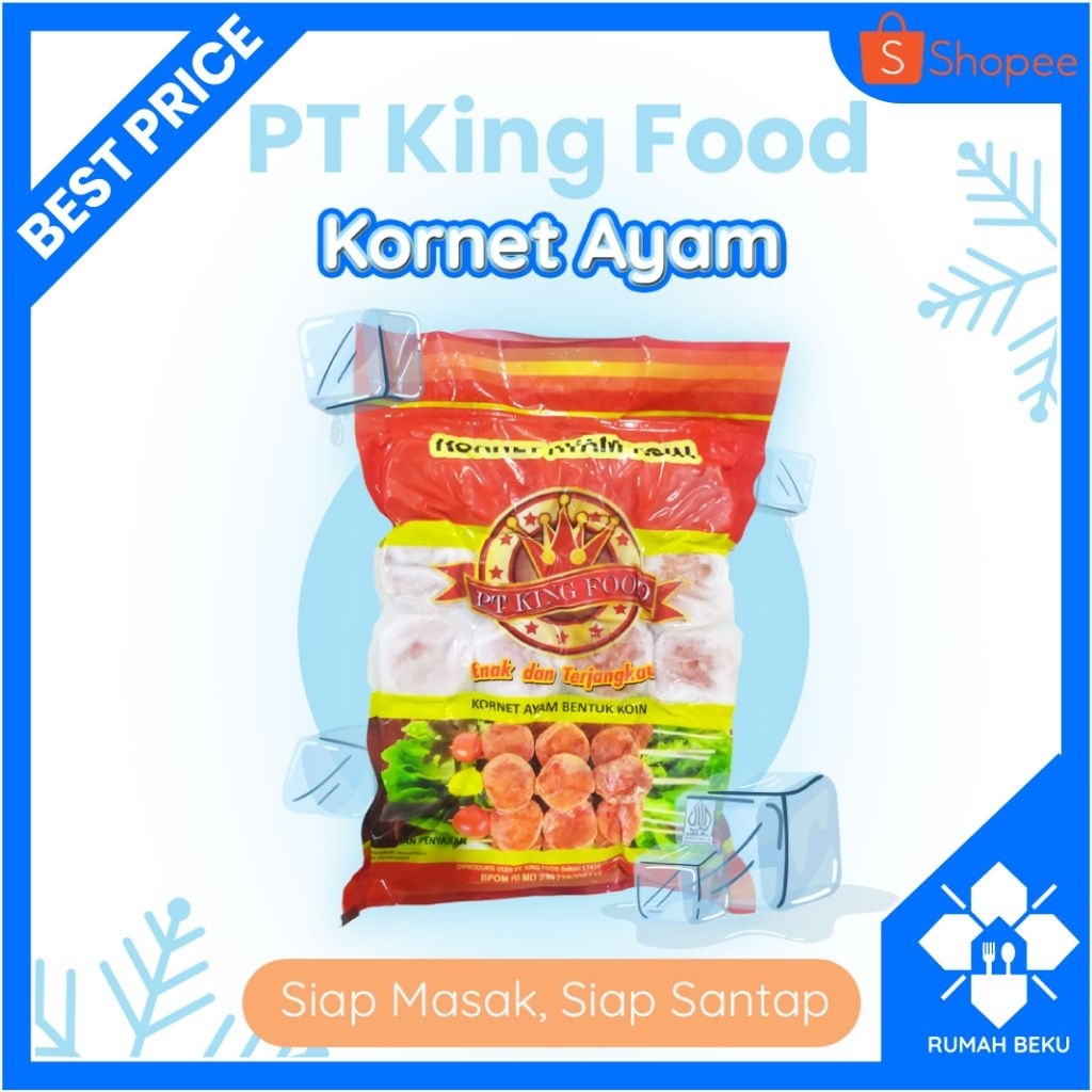 

Kornet Ayam Siap Goreng - Renyah & Gurih - 500gr | Rumah Beku