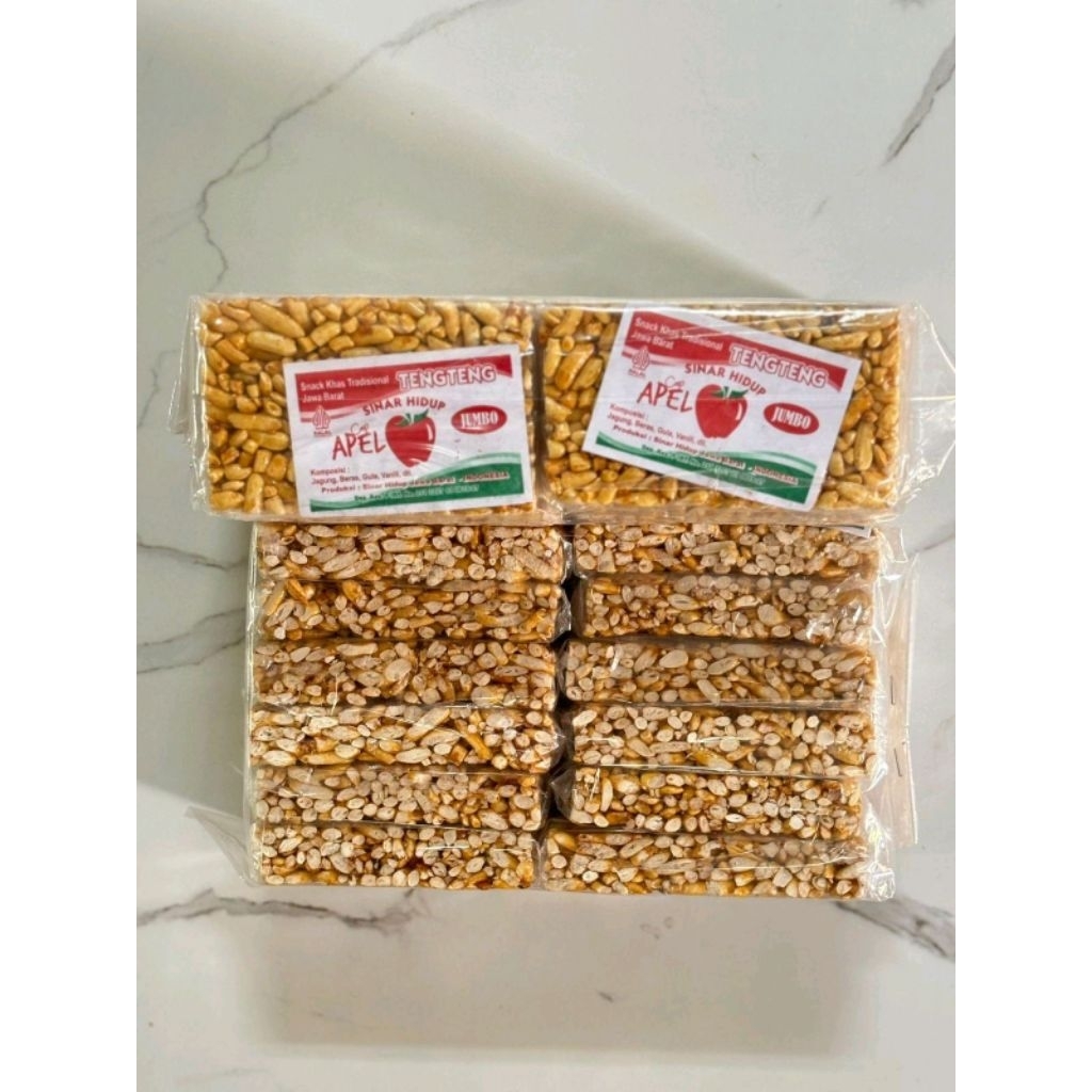 

Kue teng teng beras ketan isi 12pcs | manis | gurih | cemilan jadul snack murah organik original tidak asin & gurih