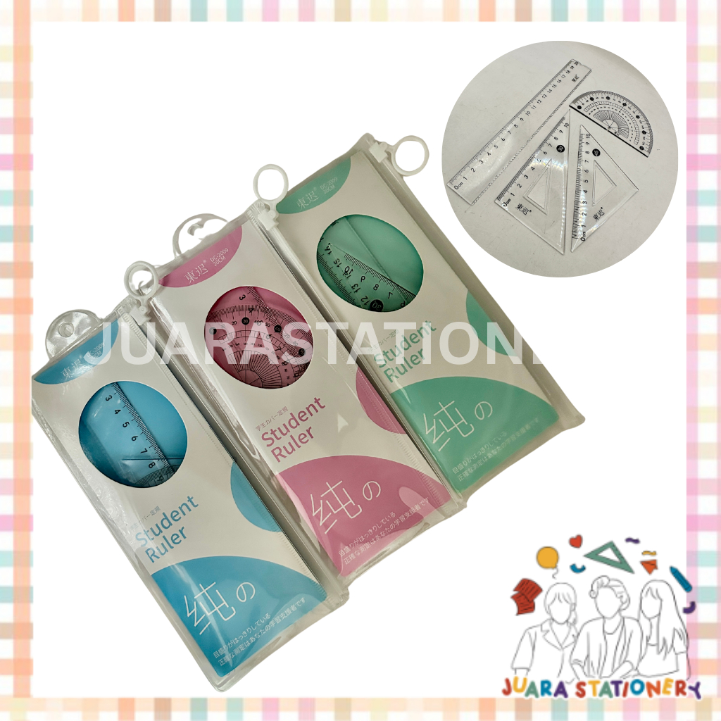 

(3181) Penggaris Set 4 pcs / Penggaris Set Sekolah Penggaris Sekolah Busur Segitiga