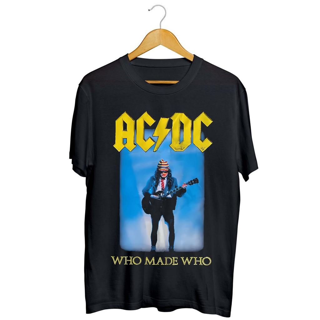 Kaos Band ACDC - Who Made Who / Tshirt Musik Rock Metal Luar