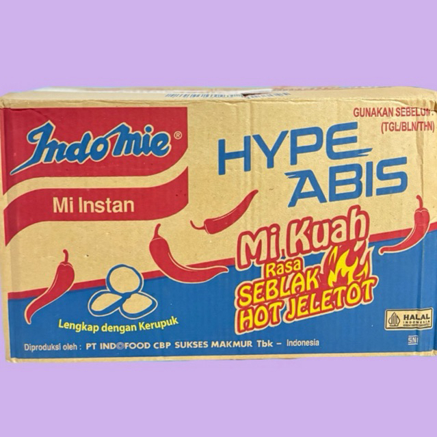 

(1 DUS ISI 40 PCS) INDOMIE SEBLAK HOT JELETOT