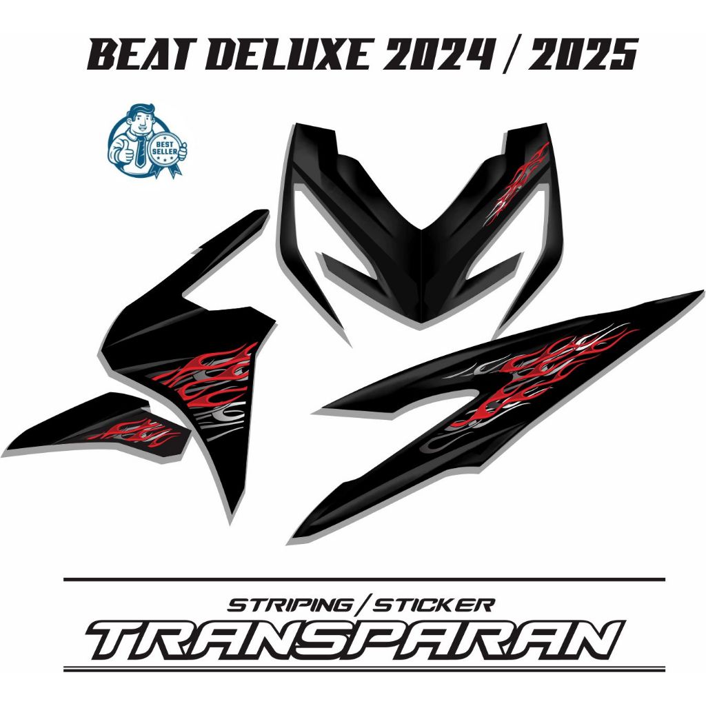 STRIPING TERBARU MOTOR HONDA BEAT BARU TRANSPARAN MOTOR BEAT 2024 2025