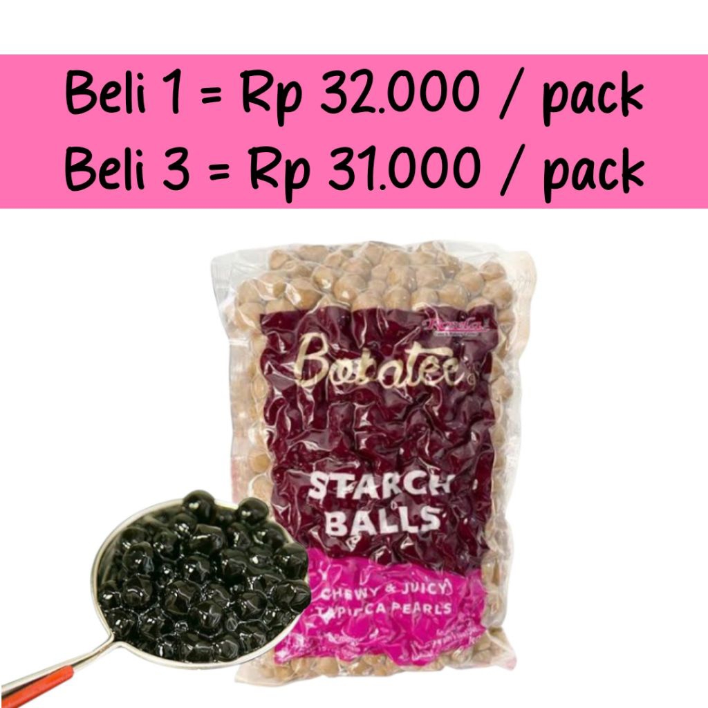 

Bobatee 1 kg / Boba Topping Minuman 1 kg