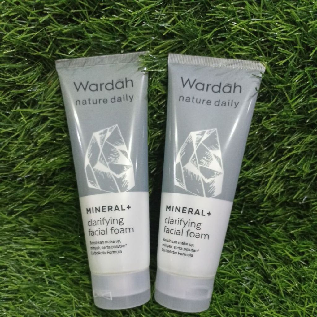 Facial Foam Wardah / Wardah Nature Daily Mineral + Clarifying Facial Foam 100ml
