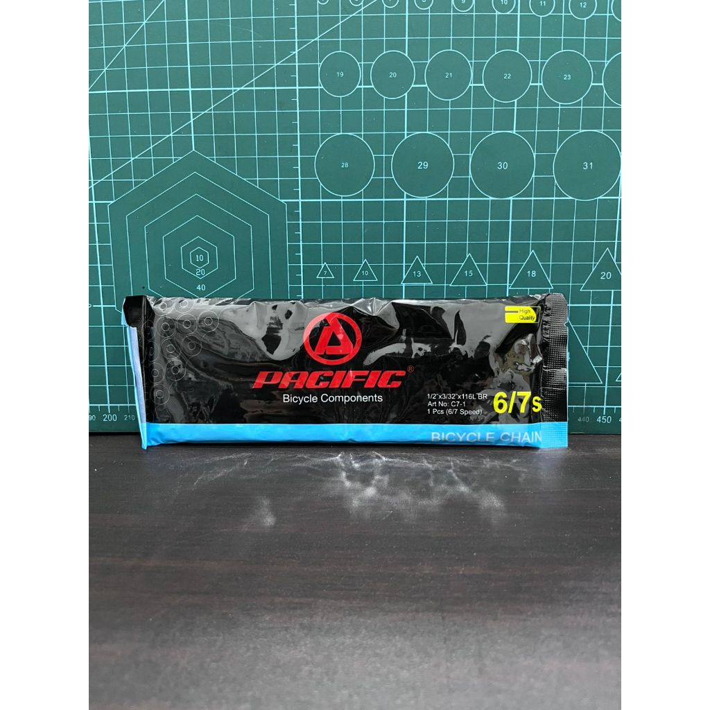 Rantai Sepeda Pacific C7-1 116L Original | 6/7 Speed Shimano Compatible - MTB BMX Fixie