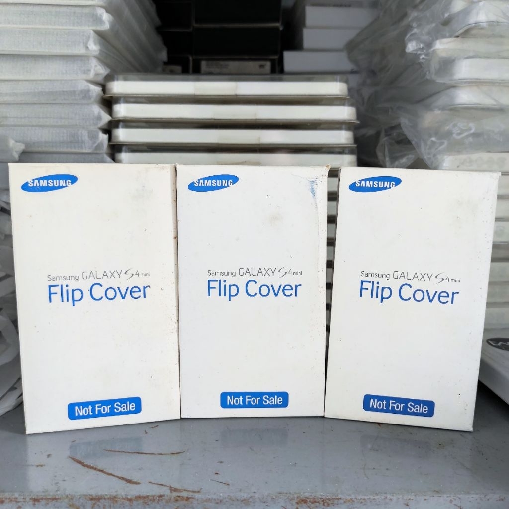 Flip Cover Case Samsung Galaxy S4 Mini ORIGINAL Resmi