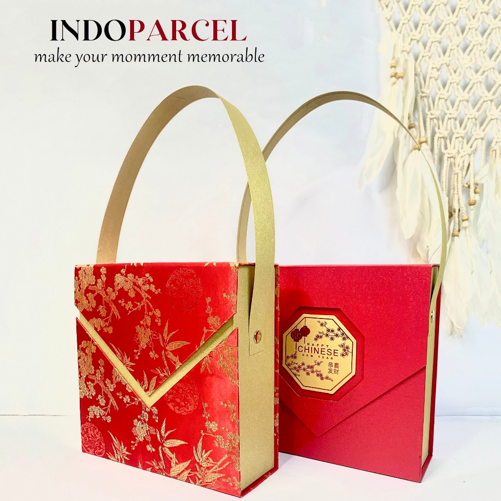 

INDOPARCEL - Fortune Bloom Box Hard Box Hampers CNY Tengteng Gift Box Kado Imlek