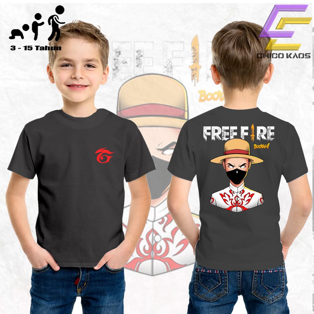 CHICOKAOS - Kaos Anak JAIRO BUNDLE FF- Kaos anak Kekinian - Cocok Untuk Pria Dan Wanita COD